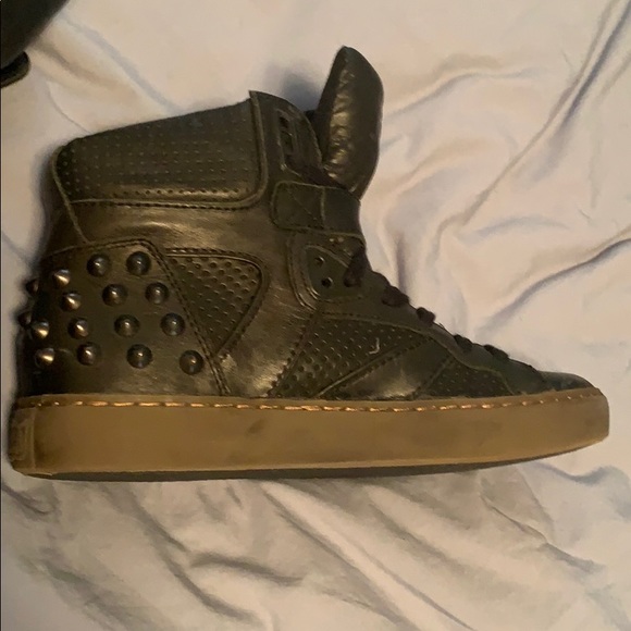 Ash skunk RARE stud-back hi top sneaker black - Picture 3 of 8